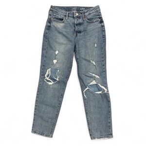 Old Navy High Rise O.G. Straight Secret Slim Pockets distressed Jeans Size 6